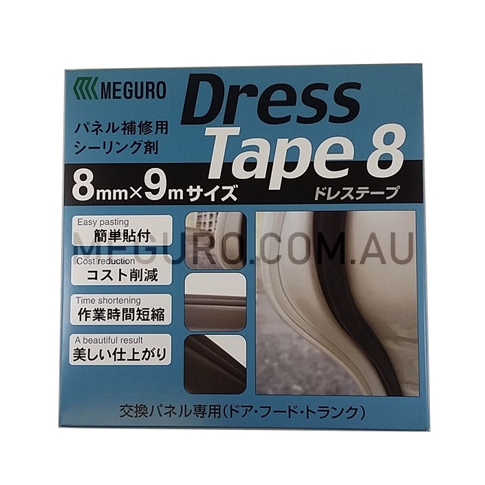 MEGURO Dress Tape 9m x 8mm #MSMDT98 - Blackline Australasia